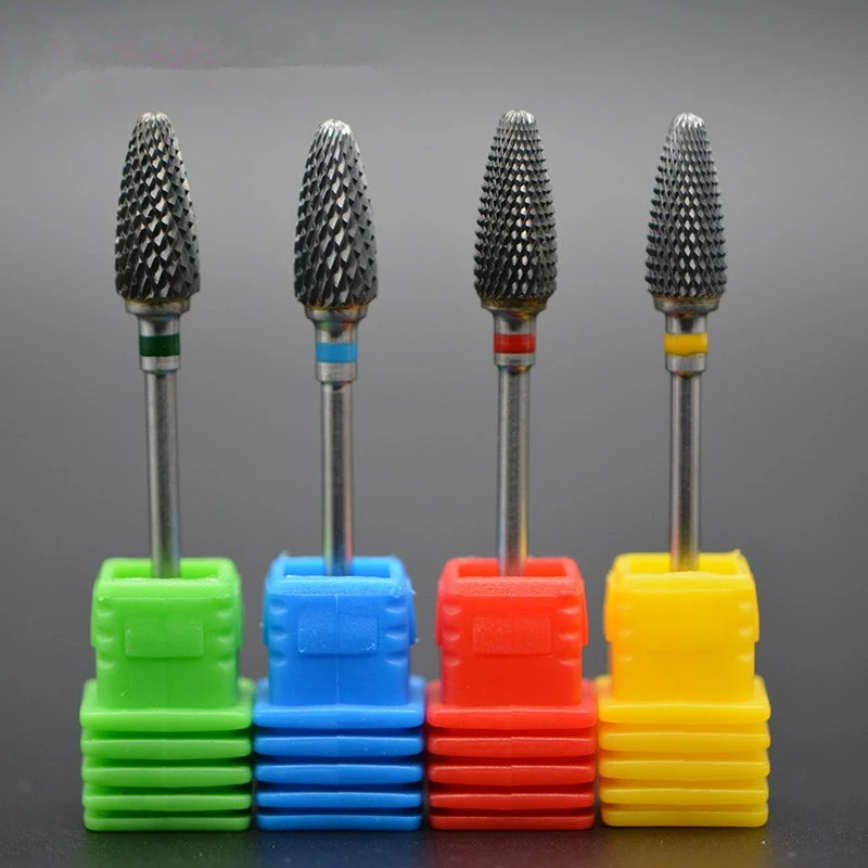 12Pcs Bullet shape dental carbide burs for dental lab metal denture