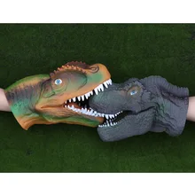 Тираннозавр голова животного модель спинозавр мягкая Gummy 3D моделирование игрушки динозавр битва куклы