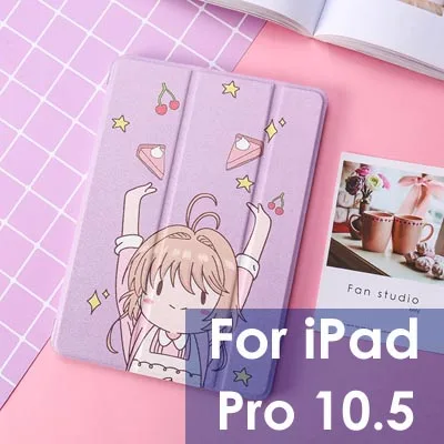Смарт-чехол с функцией автоматического сна для iPad pro 9,7 чехол из искусственной кожи с мультяшным рисунком защитный чехол для iPad pro 10,5 чехол - Цвет: For IPad pro 10.5