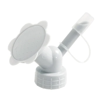 

Household Watering Can Long Mouth Double Head Sprinkler Nozzle Potted Watering Device Watering Can Gardening Tools(Grey)