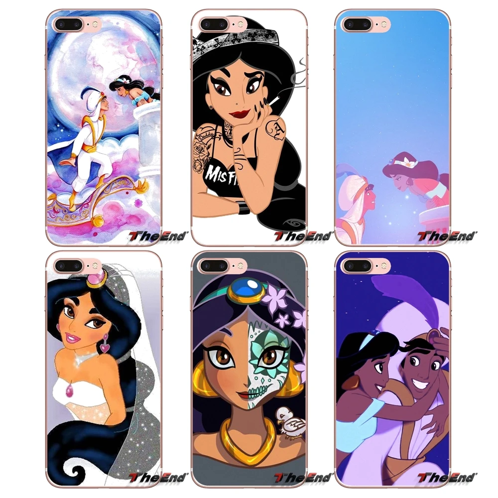 

For Samsung Galaxy S2 S3 S4 S5 MINI S6 S7 edge S8 S9 Plus Note 2 3 4 5 8 Coque Fundas Covers Aladdin Princess Tattoo Girl Alice