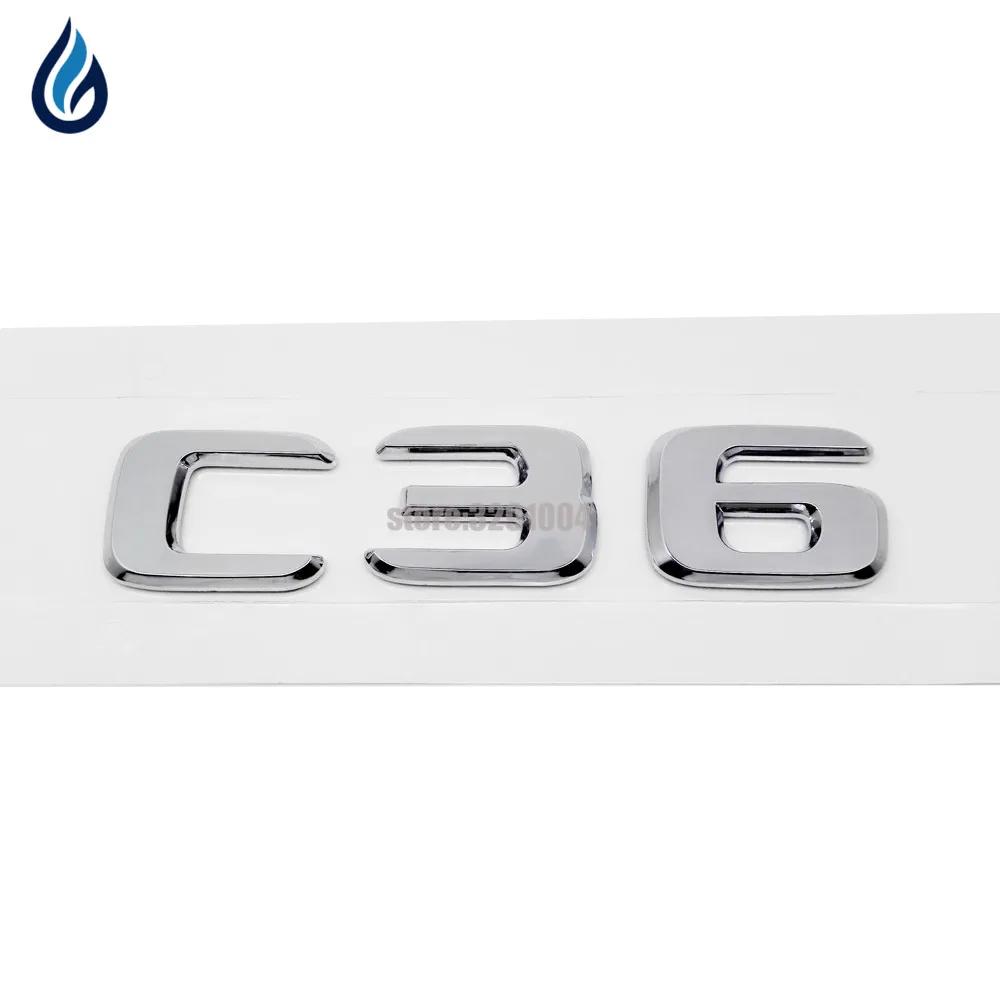 Для Mercedes Benz C Class W204 W203 W211 W210 C32 C36 C63 AMG заднего багажника логотип эмблема буквы