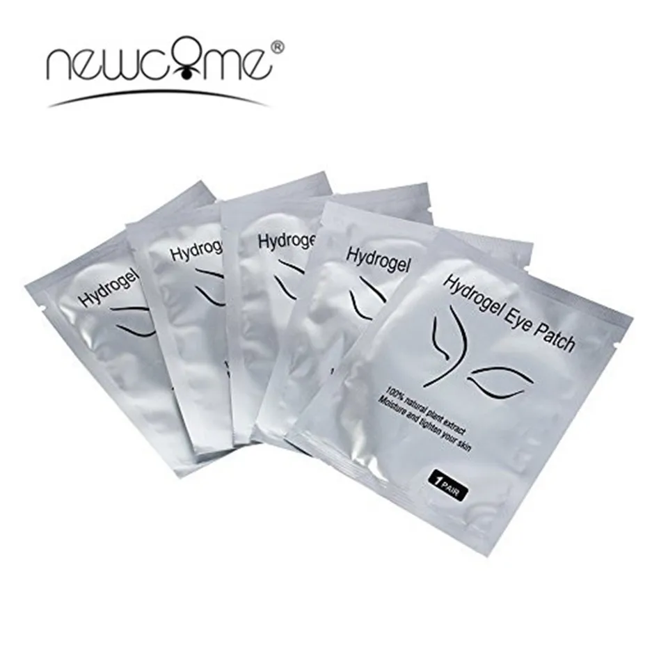 

NEWCOME 50pairs/pack Eye Gel Pad Patches under Eyes Tips Sticker Wraps Ues for 3D Volume Eyelash Extensions Pads