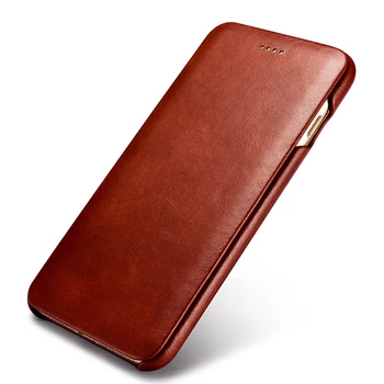 

Retro Luxury Genuine Leather Original Mobile Phone Cases Accessories For Apple iPhone 6 6s Plus Full Edge Closed Flip Case Cover