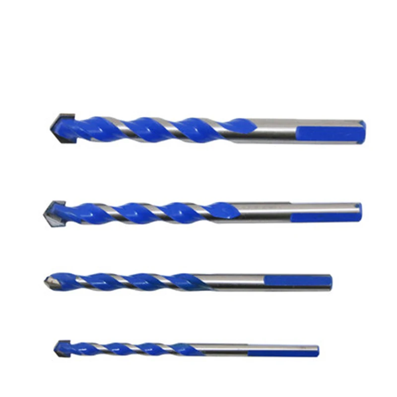 

6-12mm triangle drill bit tile cement multi-purpose ceramic wall glass cement hole stone blue cutter nail high quality drill bit