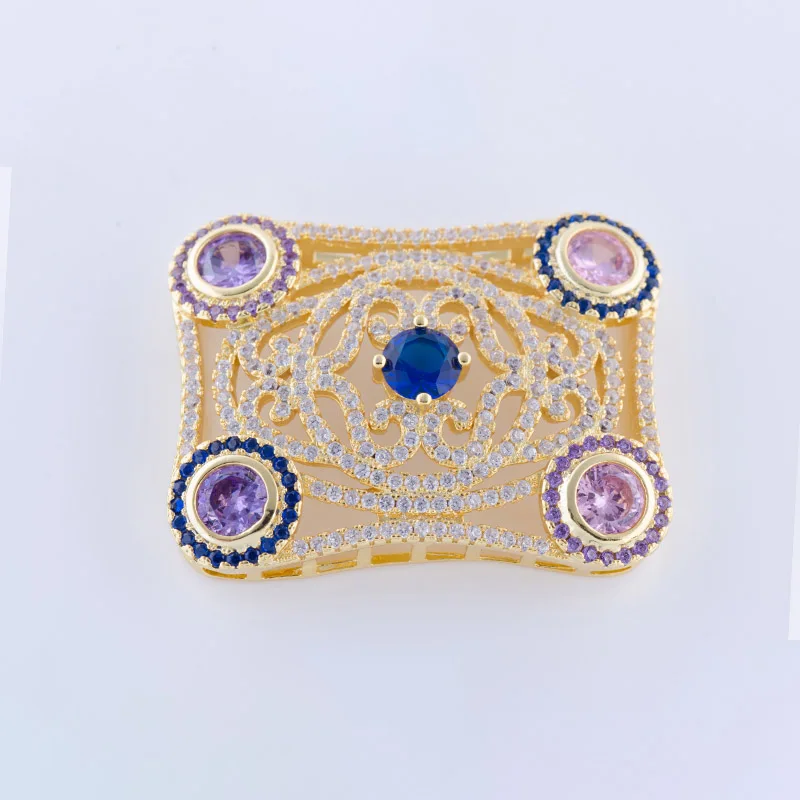 

Supplies For Jewelry Wholesale Zircon Paved Classic Pendant Connectors For Pearl Necklaces Making Layers Pearls Jewelry Fittings