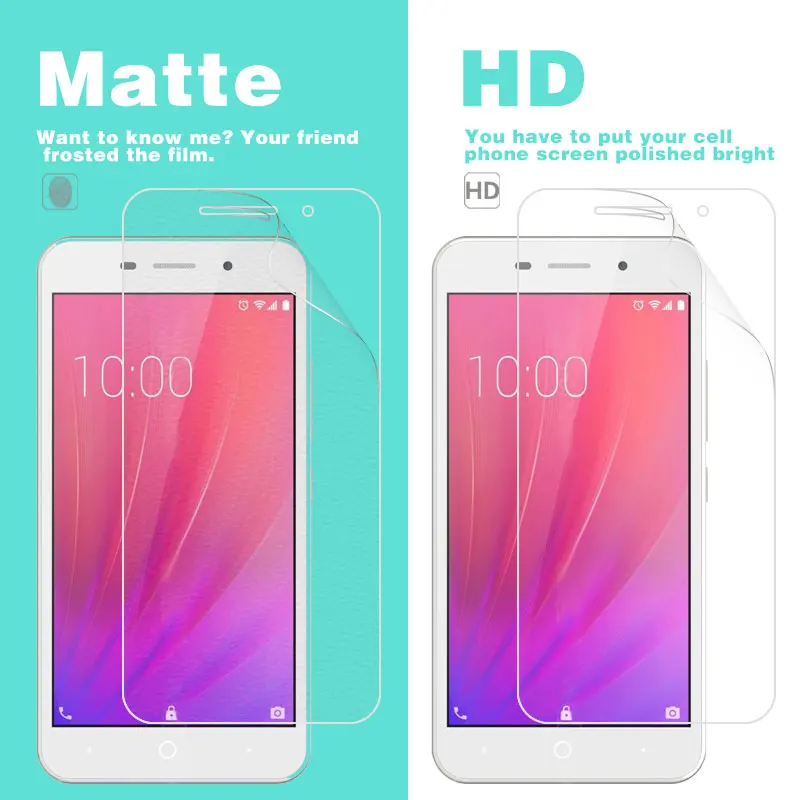 ЖК HD прозрачный глянцевый чехол для ZTE BA602 5 в матовой пленке с антибликовым