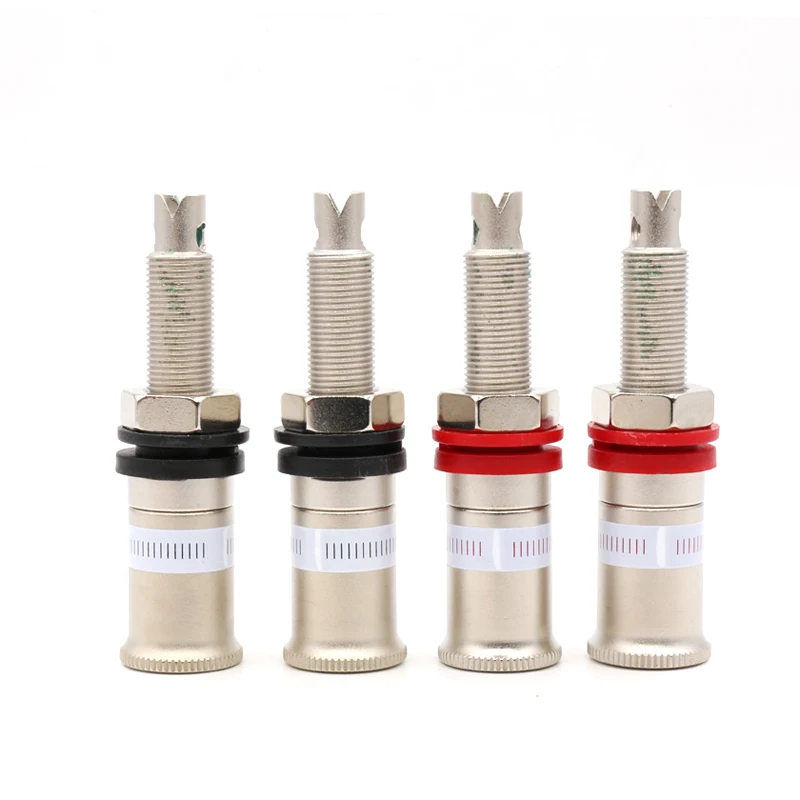 

Free shipping 4pcs Niobium plating Female Long Thread Amplifier Speaker Binding Post