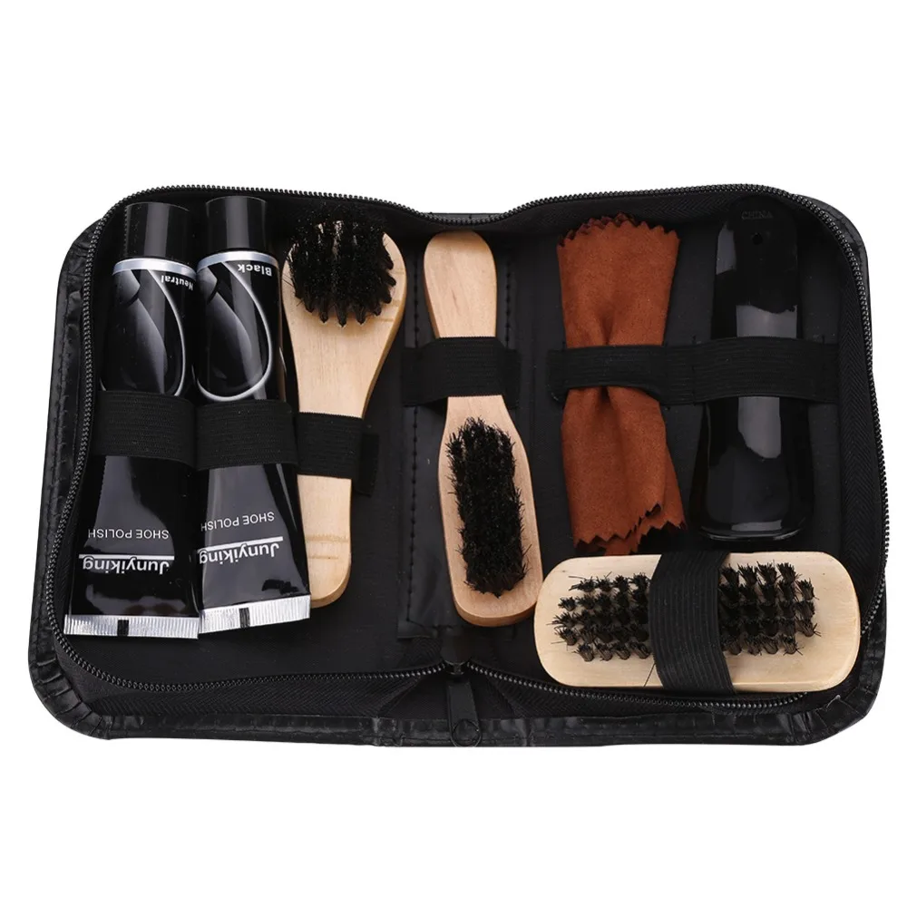 shoe polish and brush set