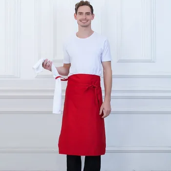 

Bow-knot Half Long Apron Unisex Kitchen Cake Shop Bakery Chef Waiter Cleaning Cake Milk Tea Barbers Work Wear Pub Bar Wholesale