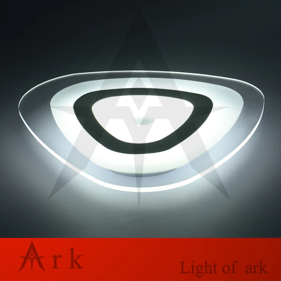 

New Ultra thin modern LED ceiling lights Creative arc triangle acrylic lamp home flush mount ceiling light deckenleuchten