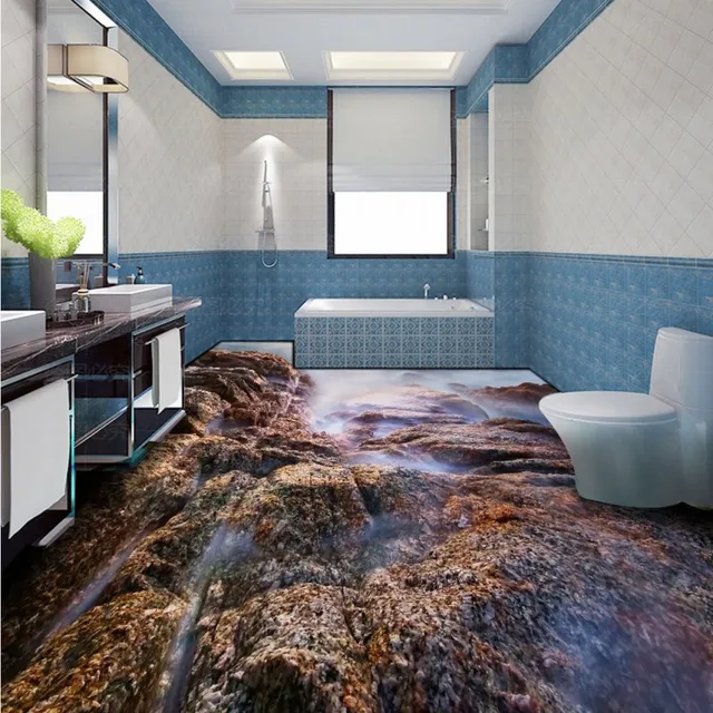 bodenbelage schlafzimmer, freies verschiffen farbe stein 3d wohnzimmer badezimmer boden, Design ideen