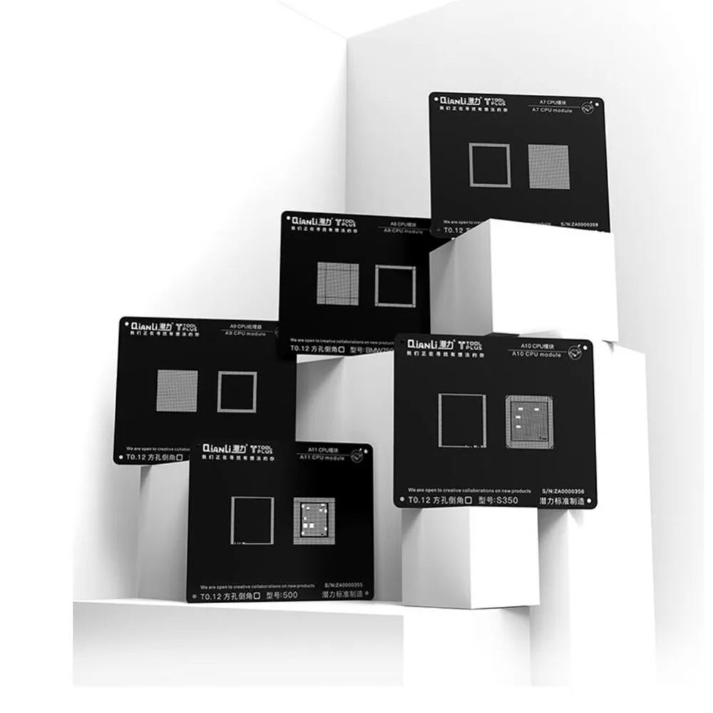 Материнская плата IC Chip Ball паяльная чистая пластина для iPhone 5S 6 6S 6SP 7 7P 8 8Plus A7 A8 A9 A10 A11