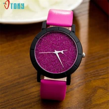 Watches OTOKY Willby Fashion Women Men Sequins Starry Watch Moon Clock Hands Quartz Wrist Watch 170112 Drop Shipping