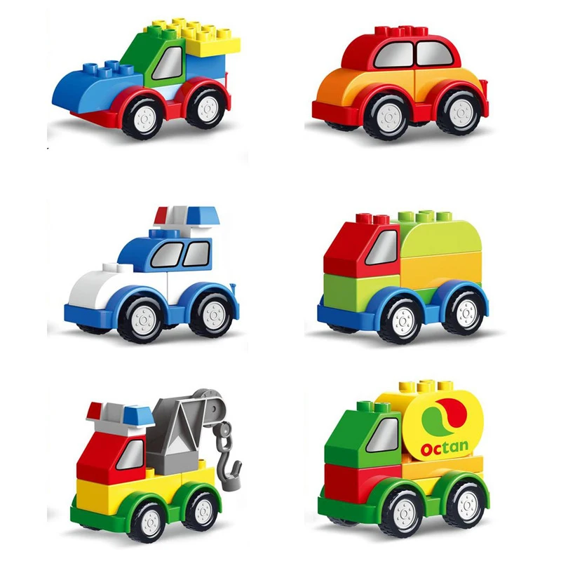 New Assemble Blocks Lepined City Vehicle Series Police Transportation Car Compatible With LegoINGs Blocks Toys for Baby Kids