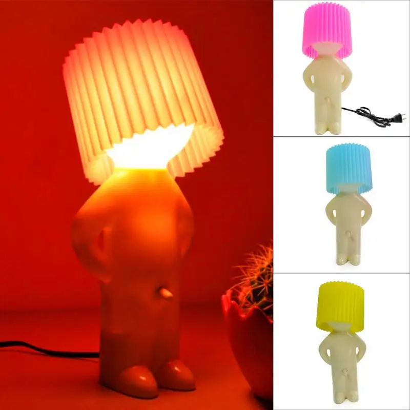 Mr.P a little shy man creative lamp Naughty boy small night lights