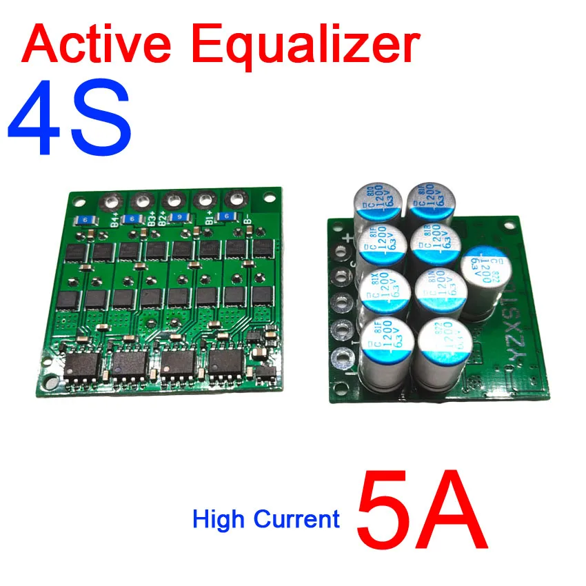 3S 4S 12V Li-ion Lifepo4 Lithium battery Active Equalizer protection board 5A current Equivalent parallel Balance 3.2V 3.7V