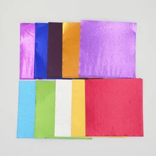 20 см морщин Оловянная фольга оберточная бумага Выпекать шоколадные конфеты ручной работы чай Упаковка Алюминиевая фольга листы тиснение линия