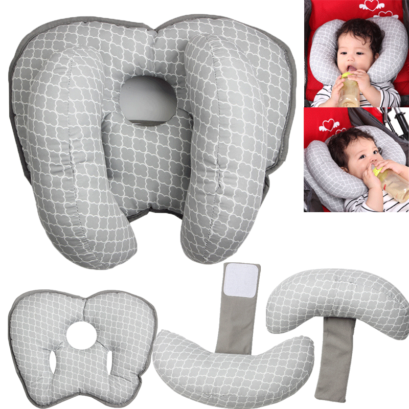 Soft U Shaped Support Head Neck Baby Kid Pillow Travel Car Seat Cushion Headrest