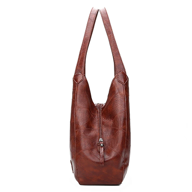 Vadim 2019 Hobos Bag Women Leather Handbags Female Shoulder Bags Ladies Casual Tote Soft Vintage Ba