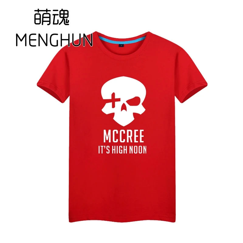 Популярная футболка watchman pioneer game MCCREE для бойфренда различных цветов хлопковая
