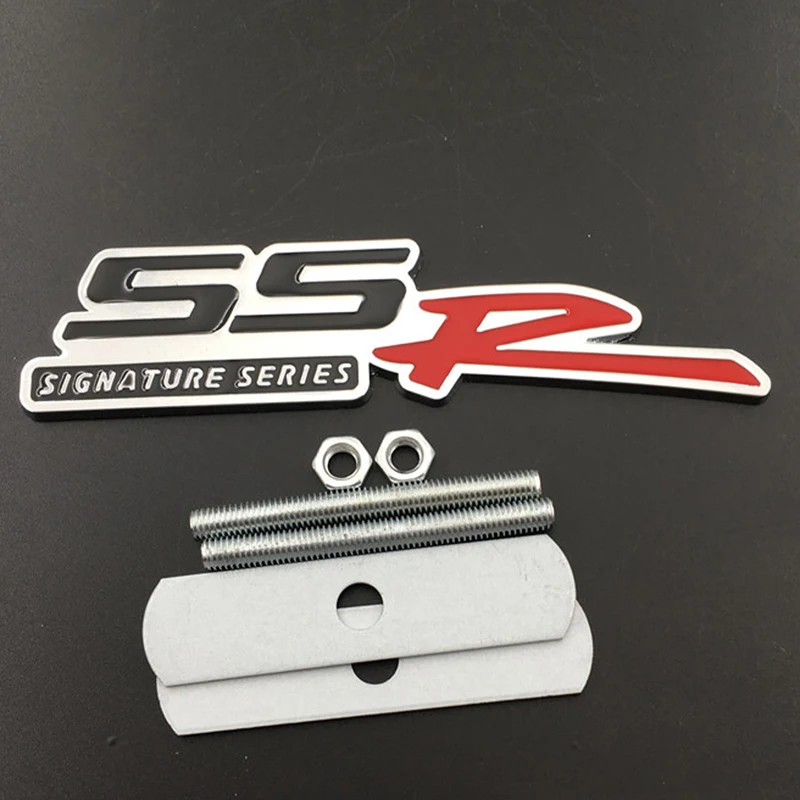 1pc SSR AIGNATURE SERIES Emblem Auto Car Front intake grille Badge Metal