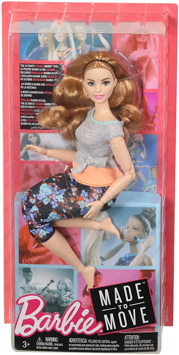 Оригинальные куклы Барби, сделанные для перемещения, брюнет, блонд, Йога, 22 шарнира, шарнирные Игрушки для девочек, настоящие игрушки Барби для детей - Цвет: Curvy  Auburn Hair