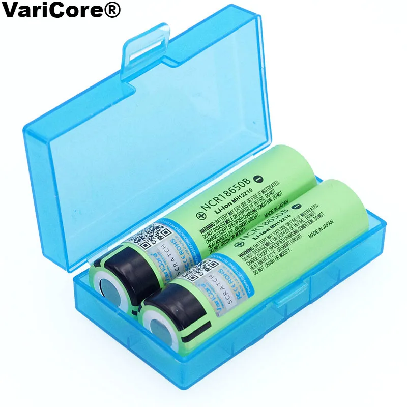 VariCore 18650 NCR18650B литий-ионный аккумулятор 3,7 в 3400 мАч для аккумуляторов фонарика+ коробка для хранения