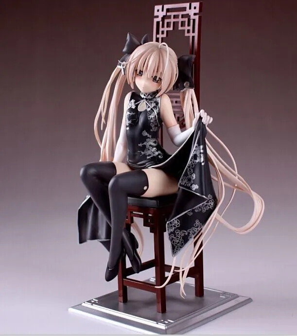 22 см взрослая любовь JP Аниме игра черное шелковое платье Yosuga no Sora Kasugano