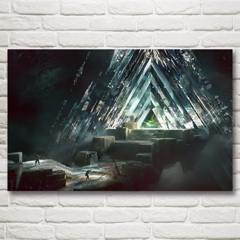 FOOCAME Destiny видео игра искусство шелковая ткань постер печатает фотографии для гостиной украшение дома 12x19 15x24 19x30 22x35 дюймов - Цвет: 005