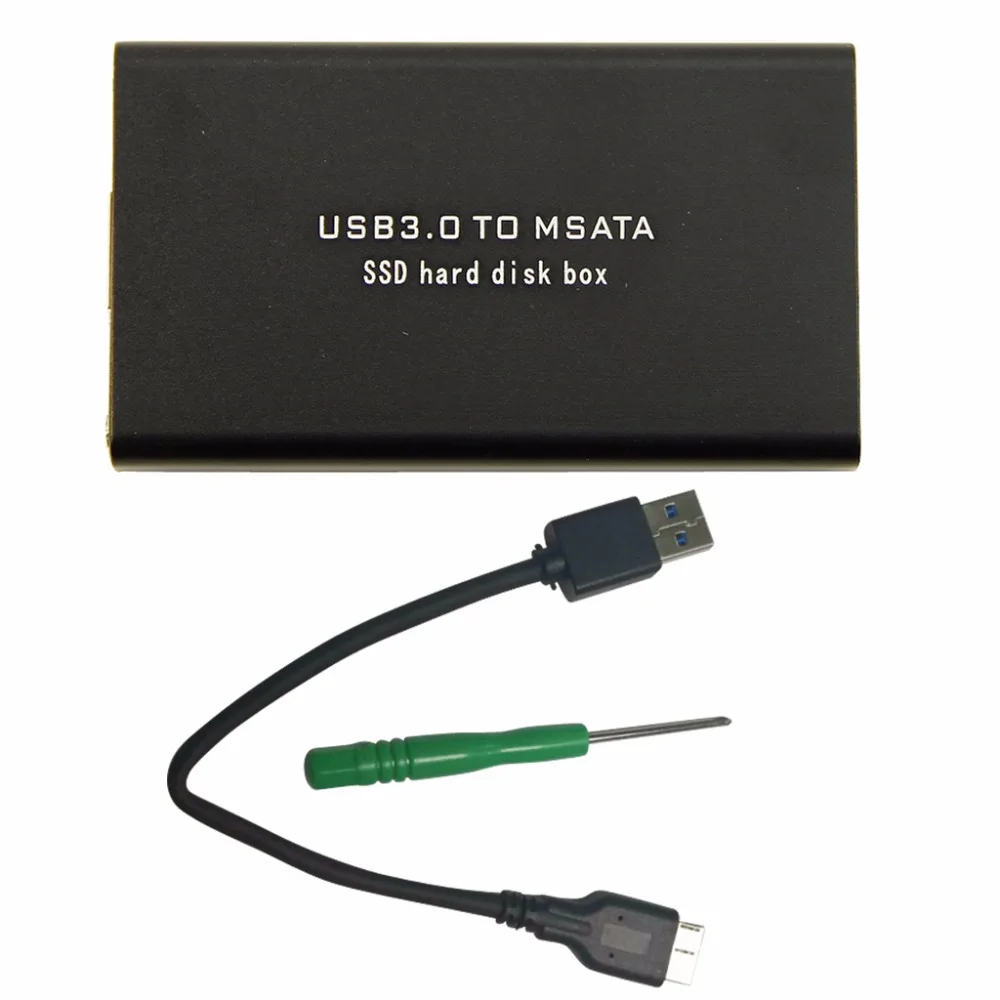 

2018 New Mini USB 3.0 to mSATA SSD Adapter Card External Enclosure Case Cover Box AU