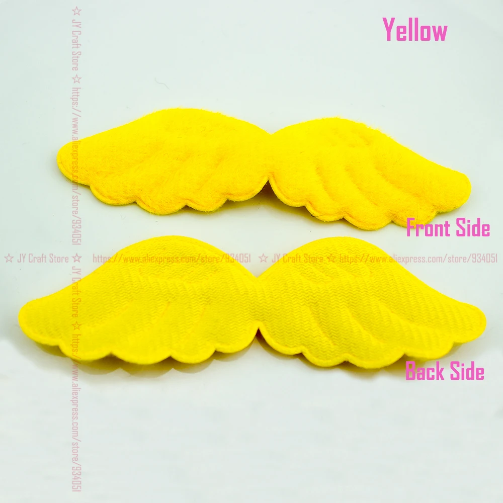 Yellow Velvet Angel Wings FZ0454-02