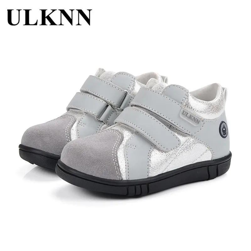 Кроссовки детские из натуральной кожи с блестками на плоской подошве|children casual
