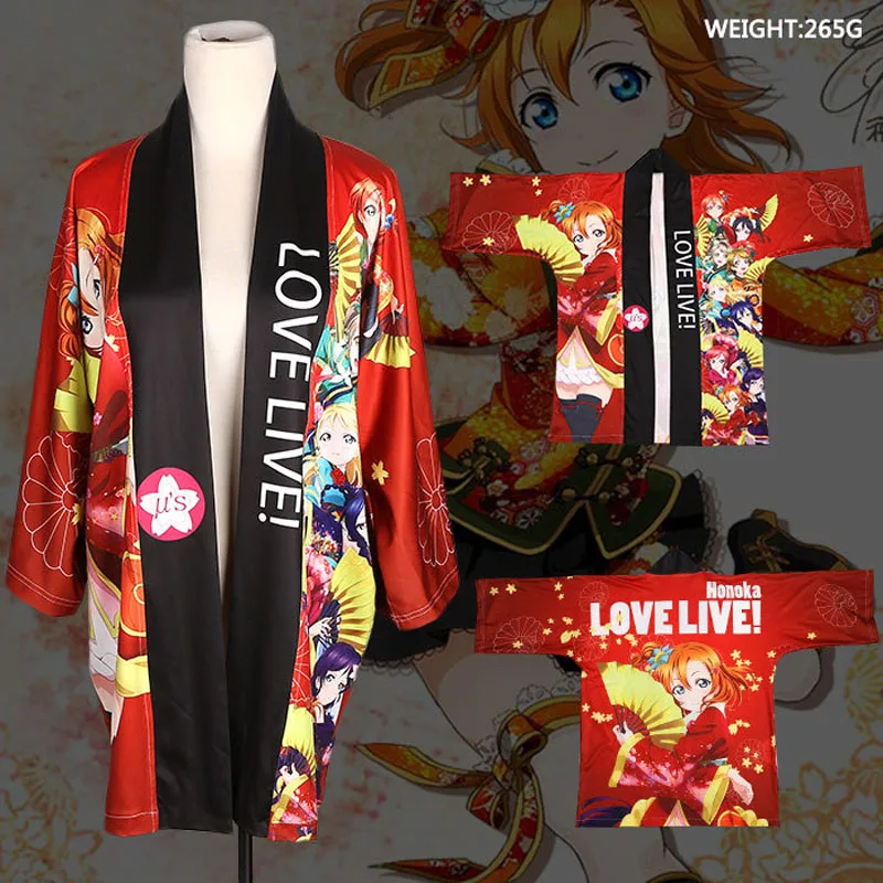 LoveLive! Японские модные повседневные хаори Love live Hoshizora Rin Yazawa Nico плащ юката косплей костюм для мужчин и женщин кимоно - Цвет: 11