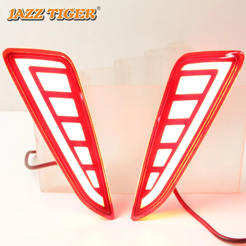 JAZZ TIGER 2 шт. Автомобильный светодиодный задний противотуманный фонарь тормозной