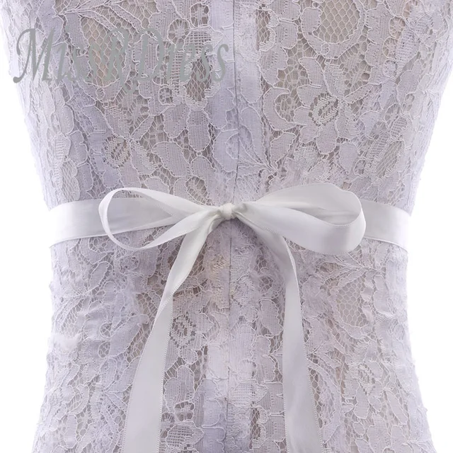 MissRDress Rhinestones Wedding Belt Handmade Pearls Bridal Belts Silver Crystal Flower Bridals Sash For Women Prom Dresses JK835 Off white