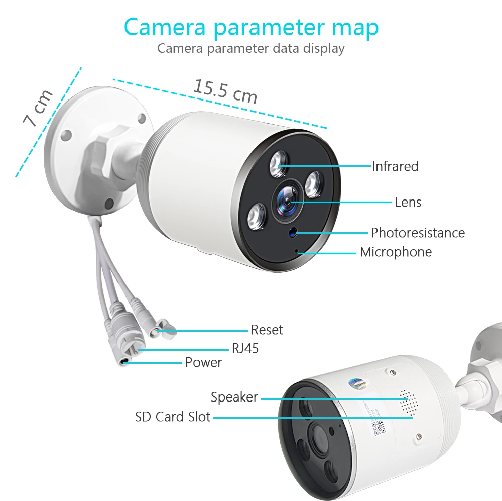 INQMEGA Wifi IP камера безопасности POE 4MP уличная водонепроницаемая IP66 CCTV камера P2P видео наблюдение Домашняя безопасность пуля ONVIF