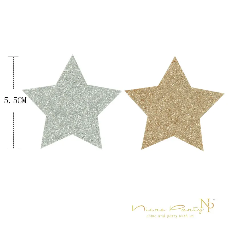 Nicro 100 Pcs Star Sliver Bronze Gold 5cm Paper Confetti for Wedding Table Scatter DIY Kids New Year Christmas Party Supplies