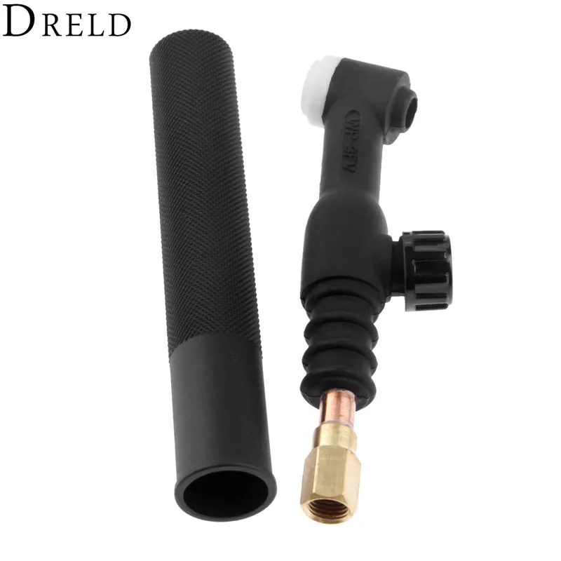 

DRELD WP-9FV SR-9FV TIG Welding Torch Head Body Flexible Neck Gas Valve Control 125Amps Air Cooled Welding & Soldering Supplies