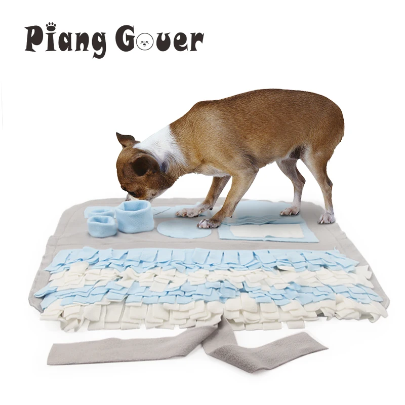 

Handmade Dog Play Mat Snuffle Training Feeding Foraging Mat Nose Work Blanket Pet Toys