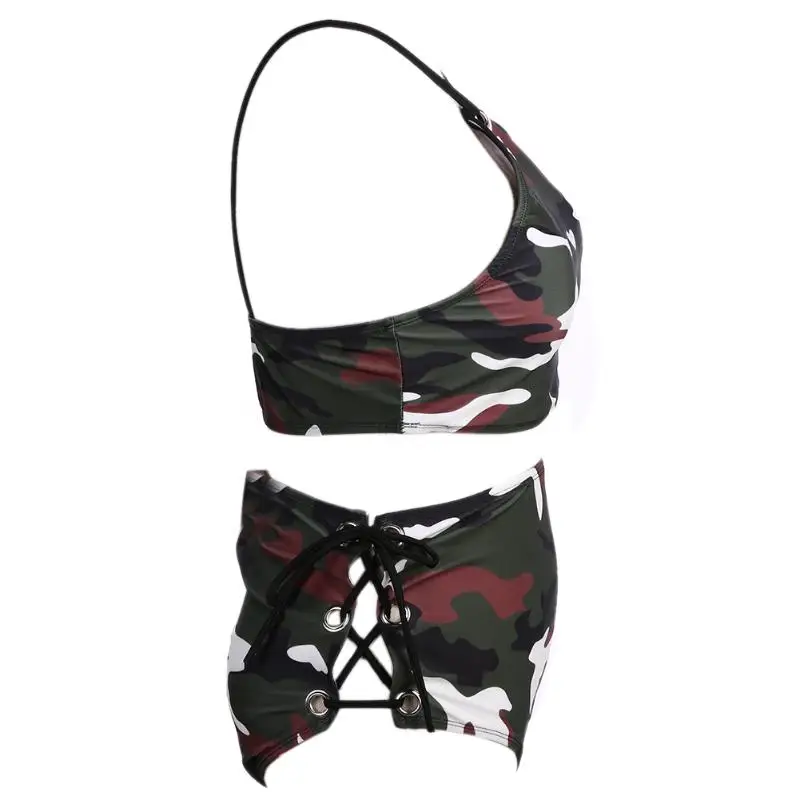 

2017 Women Camouflage Bikini Set Swimsuit Beachwear Push Up Swimwear