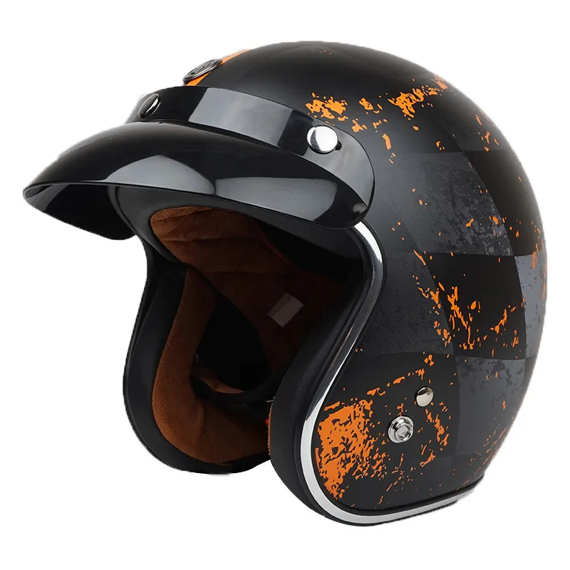 

TORC Route 66 rebel star open face vintage motorcycle helmet casco retro pilot crusie helmets Scooter lucky 13 DOT M L XL XXL