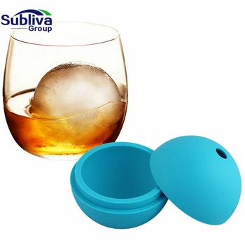 

Ice Cream Maker Ice Ball Mold Whiskey Cocktail Silicone Sphere Round Ball Ice Cube Tray Maker Mold for Party Bar Kitchen Tools