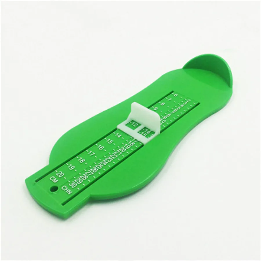 Измерительный прибор для детской стопы, реквизит для измерения размера детской обуви, измерительный инструмент линейки для малышей, стельки для обуви, измерительный прибор - Цвет: Green