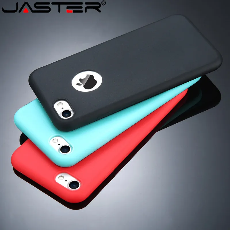 

JASTER Candy Color Phone Case For iPhone 7 Plus XS XR XS Max Soft Silicon TPU Back Cover Cases For iPhone X 7 6 6S Plus 5 5S SE