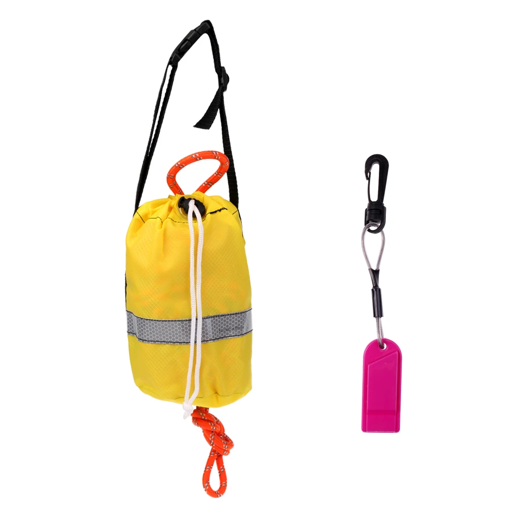 Kayak Boat Buoyant Rescue Throw Bag 16m Reflective Rope with Safety