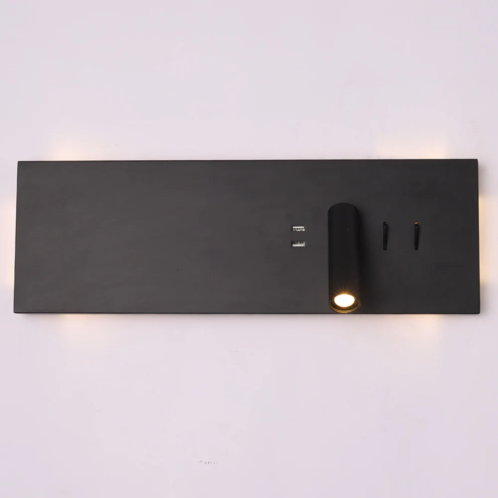 Zerouno светодиодный настенный светильник USB Беспроводные Настенные Бра Лампа для ночного чтения для отеля Лофт домашний изголовье для чтения светодиодные светильники