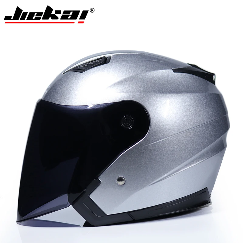 Светильник шлем безопасности для мотоцикла JIEKAI шлем с открытым лицом 7 цветов авиалируемый шлем для скутера и велосипеда - Цвет: a7