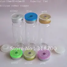 15 мл флакон из прозрачного стекла с Силиконовая пробка с откидной крышкой, 10 мл стеклянная бутылка, косметический контейнер для упаковки