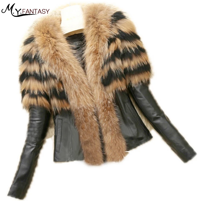 

Women Fur Coats Winter Fur Jacket Faux Fur Black Long Sleeve Furry Outerwear With Imitation Fur female jacket female jacket